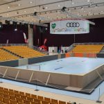 Vorbereitungen Stadthalle, Special Olympics World Winter Games 2017