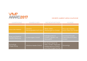 VAMP Award 2017 - Die beste Ambient Media Kampagne