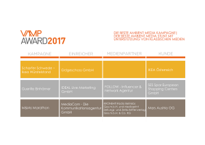 VAMP Award 2017 - Die frechste Guerilla Kampagne