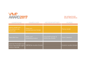 VAMP Award 2017 - Die attraktivste Sales-Promotion
