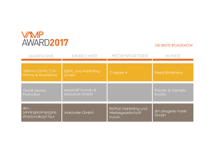 VAMP Award 2017 - Die beste Roadshow