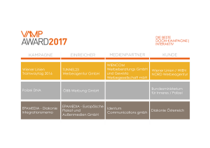 VAMP Award 2017 - Die beste DOOH-Kampagne Interaktiv