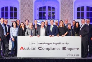 Austrian Compliance Enquete: Laxenburger Appell Gruppenfoto
