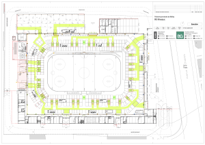 Plan der temporären Eishockey-Arena in Lausanne