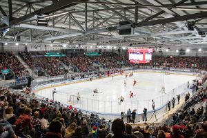 Temporäre Eishockey-Arena in Lausanne, Foto: Didier Charles