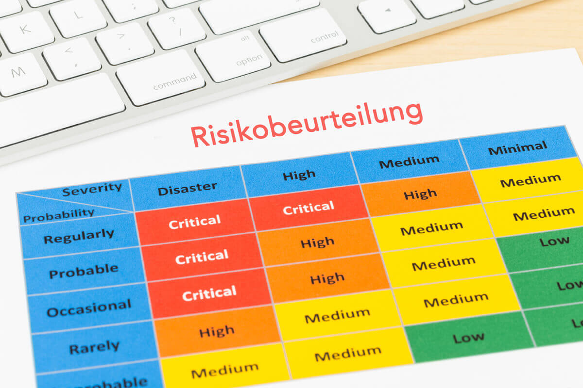Onlinekurs für Risikobeurteilung / Risikoanalyse Onlinekurs Foto: shutterstock 380235586