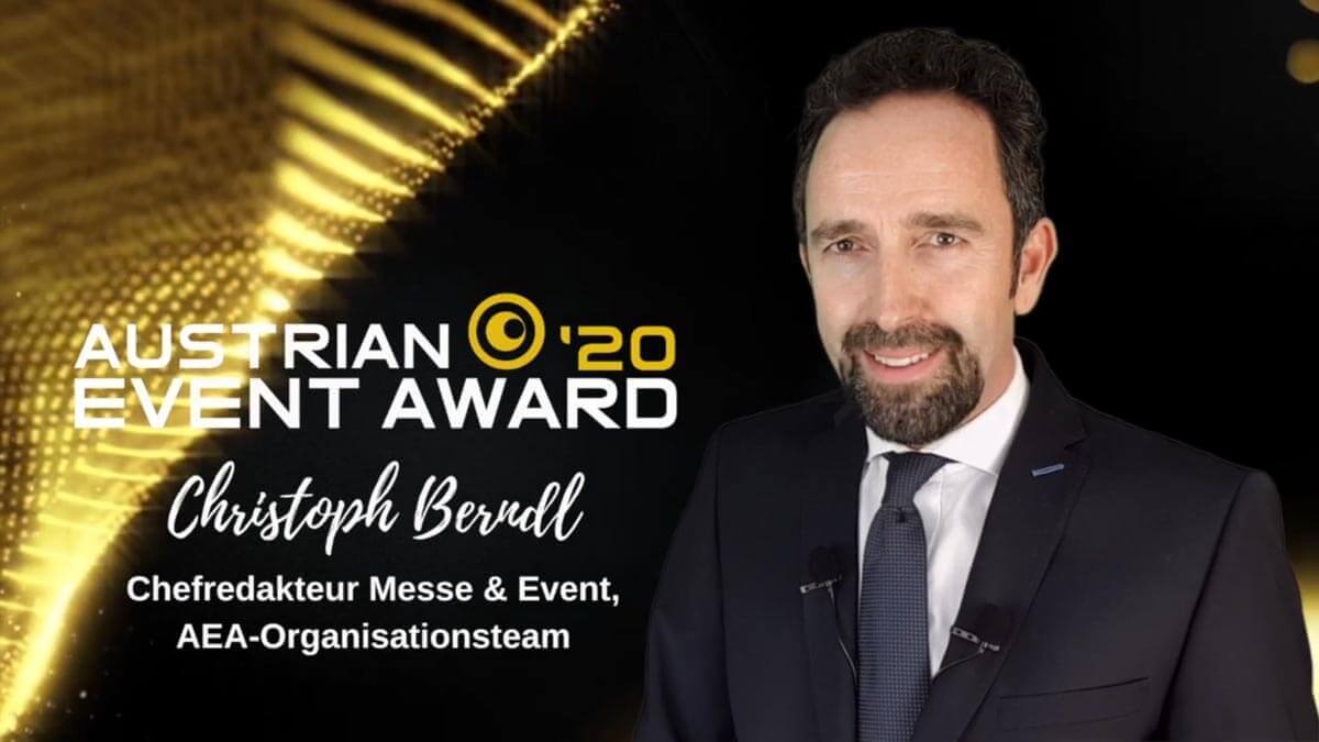Austrian Event Award 2020: Christoph Berndl gibt die Nominierten bekannt