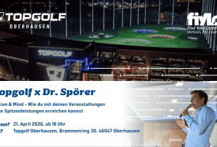 fiylo und Topgolf Oberhausen laden ein: „Motion & Mind“ am 21. April 2026