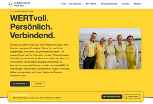ILLERHAUS wird zur MICE Welt: Netzwerk, Wissen und digitale Buchung unter einem Dach